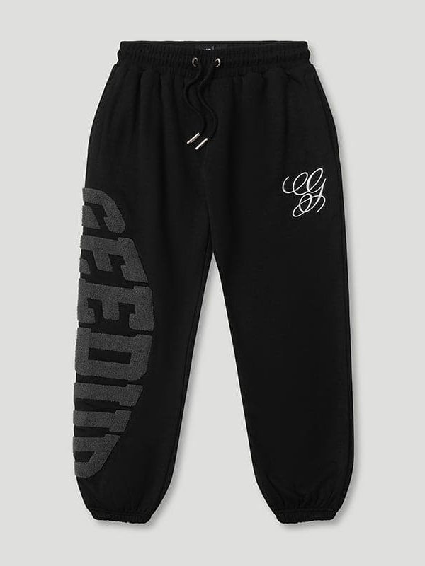 Team Logo Cursive Trackpant Black/Grey