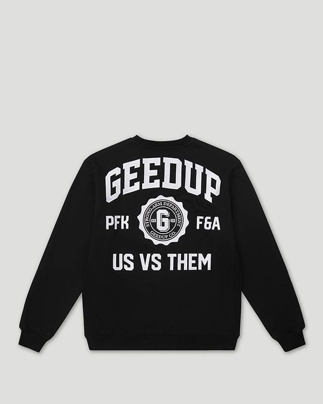 Geedup Strong-Arm Department Crewneck Black (1)